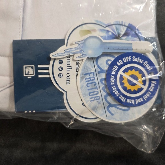 NWT Romfh XL Ladies Show Shirt White Wedgewood Floral Blue - Picture 3 of 5